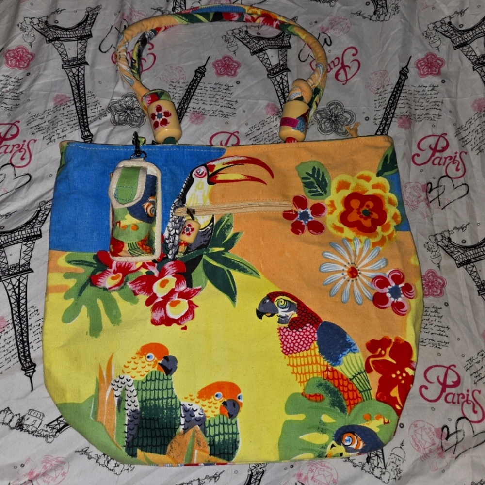🦜Tropical Beach Tote Bag 🌴